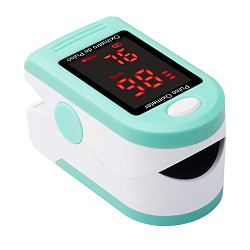 Jesse Fingertip Pulse Oximeter Oxymeter SPO2 PR PI Monitor LED Display with Lanyard for HOTPINK1 Oximeters Blood Oxygen Oxygen Saturation Monitor High Accuracy