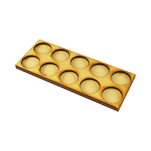 LITKO 5x2 Formation Tray for 20mm Circle Bases Compatible with Oathmark