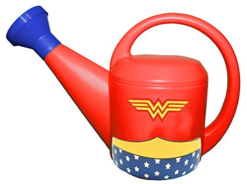 MidWest DCW420KH8 Wonder Woman Watering Can Kids Red Base/Blue Nozzel/Yellow Accents