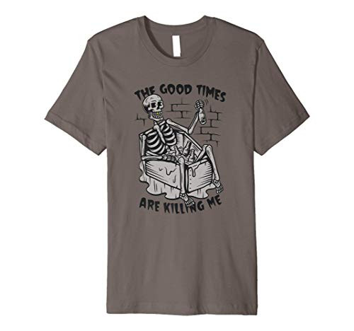 Beer Shirt Good Times Are Killing Me. Beer Lover Craft Beer Premium T-Shirt