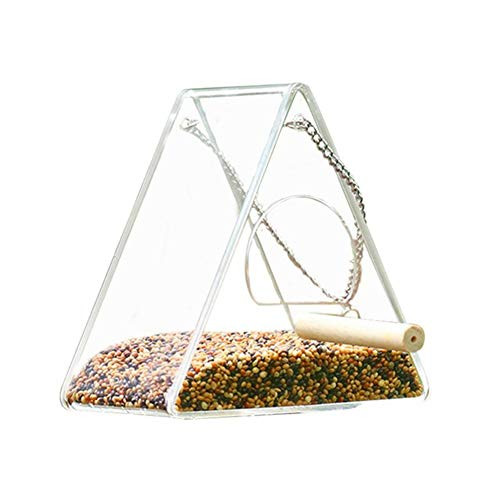 MoO1deer Bird Feeder Squirrel Proof Bird Feeders Bird Feeders Hanging Bird Feeder Food Dispenser Box Container Garden Outdoor Feeding Tool for Birds Triangle MoO1deer Bird Feeder Squirrel Proof Bird Feeders Bird Feeders Hanging Bird Feeder Food Dispenser Box Container Garden Outdoor Feeding Tool for Birds Triangle