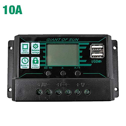20A Solar Charge Controller 12V/24V MPPT/PWM 2-in-1 Solar Charge Controller Solar Panel Battery Intelligent Regulator with Dual USB Port and LCD Display 20A Solar Charge Controller 12V/24V MPPT/PWM 2-in-1 Solar Charge Controller Solar Panel Battery Intelligent Regulator with Dual USB Port and LCD Display