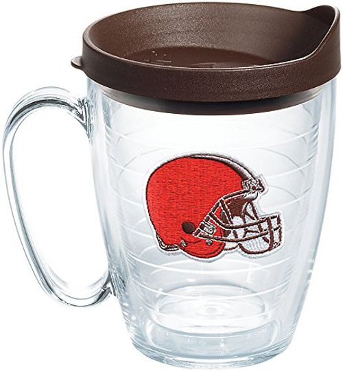 Tervis NFL Cleveland Browns Primary Logo Tumbler with Emblem and Brown Lid 16oz Mug Clear Tervis NFL Cleveland Browns Primary Logo Tumbler with Emblem and Brown Lid 16oz Mug Clear