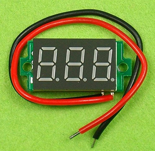 Quickbuying DC 3.2-30V Red LED Digital Display Voltage Panel Meter Voltmeter