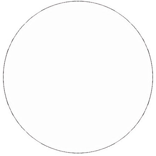 1-1/2 inch Diameter White Circle Labels -500 per Roll-