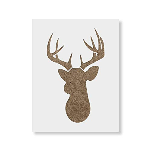 Buck Stencil - Reusable Stencils for Painting - Mylar Stencil for Crafts and Decorations