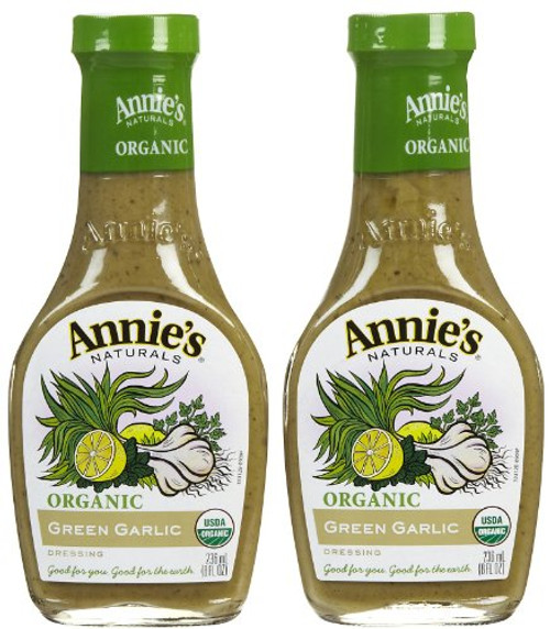 Annies Homegrown Organic Green Garlic Dressing -No Vinegar- 8 oz 2 pk Annies Homegrown Organic Green Garlic Dressing -No Vinegar- 8 oz 2 pk