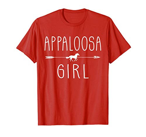 Appaloosa Horse Girl Shirt Gifts Horses Lover Riding Racing T-Shirt