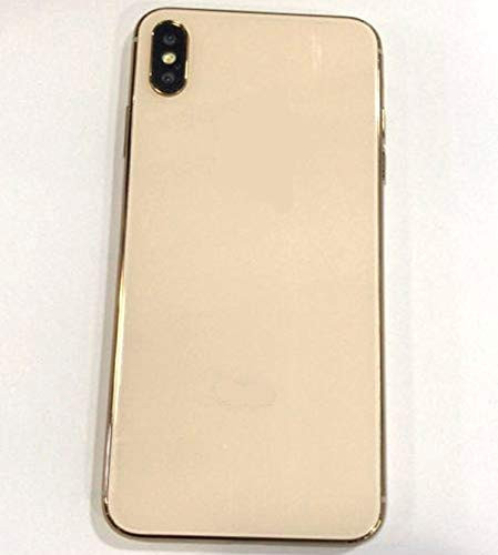 New Metallic Frame Glossy Replica Dummy Phone Display Fake Phone 1:1 Scale Non-Working Phone for New Phone Xs Max 6.5" (Gold, Xs Max 6.5")