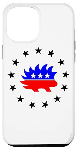 iPhone 12 Pro Max Libertarian Porcupine Betsy Ross Flag 13 Star Circle Case