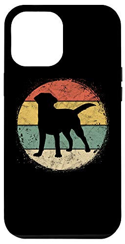 iPhone 12 Pro Max Retro Circle Labrador Owner Gift Golden Black Lab Dad Mom Case