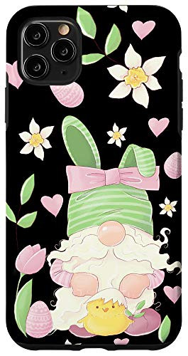 iPhone 11 Pro Max Easter Gnomes With Bunny Ears - Pastel Spring - Cute Gnome Case