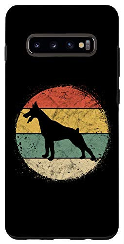 Galaxy S10 Plus Retro Circle Doberman Owner Gift Pinschers Dobie Dad Mom Case