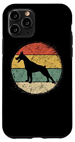 iPhone 11 Pro Retro Circle Doberman Owner Gift Pinschers Dobie Dad Mom Case