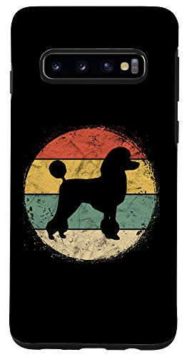 Galaxy S10 Retro Circle Poodle Owner Gift Poodle Dad Mom Case