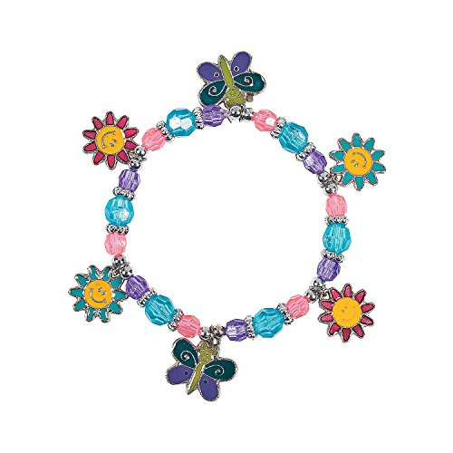 Butterfly  and  Daisy Charm Bracelet Craft - Crafts for Kids and Fun Home Activities
