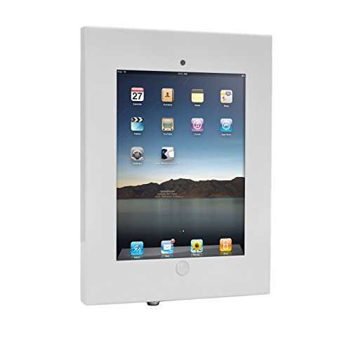 Pyle Security Anti-Theft iPad Wall Mount, Lock & Key Tablet Device Holder Case PSPADLKW08W