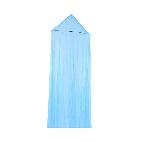 Net Bed Canopy- Elegant Mosquito Net for Double Bed Curtains Round Lace Insect Net Netting Dome Polyester Bed Tent-Deep Blue-