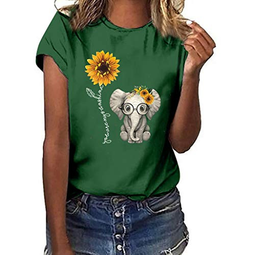 Womens Short Sleeve TopsWomens Short Sleeve T Shirts Loose Tunic Tops Crewneck Casual Cute Graphic Tee Shirts Blouses Green Womens Short Sleeve TopsWomens Short Sleeve T Shirts Loose Tunic Tops Crewneck Casual Cute Graphic Tee Shirts Blouses Green