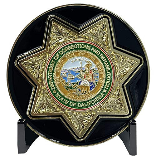 LEO Challenge Coins EL1-020 State of California Correctional Officer Department of Corrections and Rehabilitation CO Thin Gray Line Jail Prison