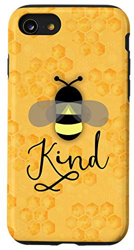 iPhone SE -2020- / 7 / 8 Bee Kind Yellow Honeycomb Inspirational Case