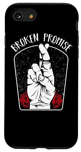 iPhone SE -2020- / 7 / 8 Broken Promise Aesthetic Vaporwave Anime Grunge Goth Kawaii Case