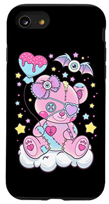 iPhone SE -2020- / 7 / 8 Kawaii Pastel Goth Cute Creepy Teddy Bear Case