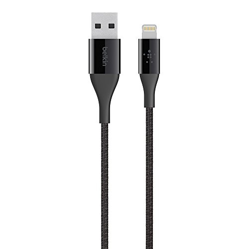 Belkin MIXIT Duratek Kevlar Lightning to USB Cable, Apple Certified, 4 Feet (Black)