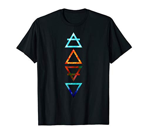 Four Element Greek Triangle Symbols -Air Fire Earth Water Four Element Greek Triangle Symbols -Air Fire Earth Water