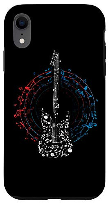 iPhone XR Music Circle Clef Music Notes Guitarist Gift Idea Guitar Case