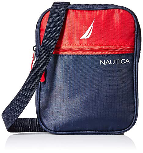 Nautica Small Crossbody Bag for Men Red One Size
