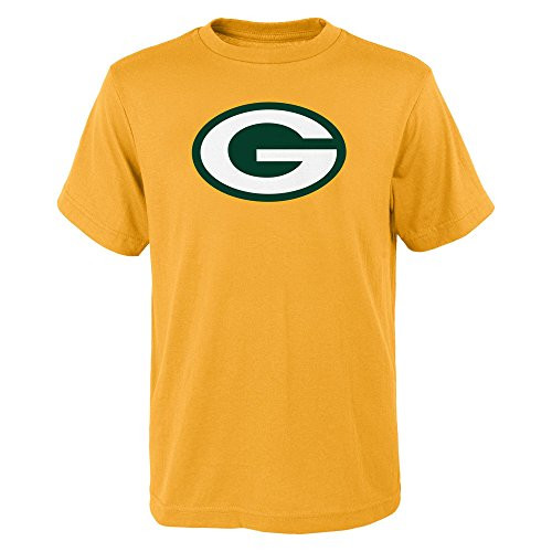 Green Bay Packers Youth Yellow Primary Logo T Shirt -Large 14/16- Green Bay Packers Youth Yellow Primary Logo T Shirt -Large 14/16-