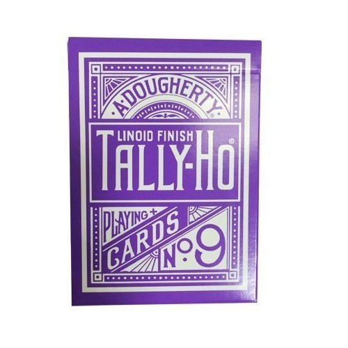 Tally Ho Reverse Circle Back Playing Cards Purple Limited Edition Deck