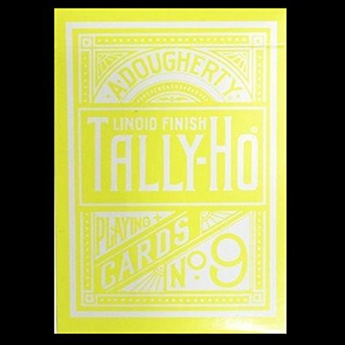 Tally Ho Reverse Circle Back Playing Cards Yellow Limited Edition Deck