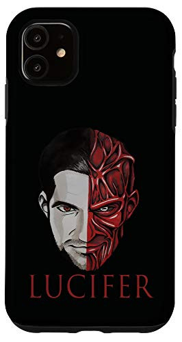 iPhone 11 lucifer devil face Vintage gift for satan fans Case