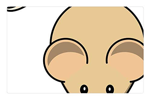 LESGAULEST Doormat Floor Rug/Mat -23.6 x 15.7 inch- - Gerbil Mouse Rodent Brown Animal Mammal Small LESGAULEST Doormat Floor Rug/Mat -23.6 x 15.7 inch- - Gerbil Mouse Rodent Brown Animal Mammal Small