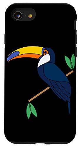 iPhone SE -2020- / 7 / 8 Minimalist elegant lines Toucan geometric bird Case