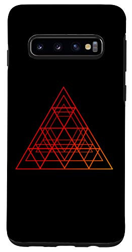 Galaxy S10 Geometric Stencil Triangles Sacred Geometry Case