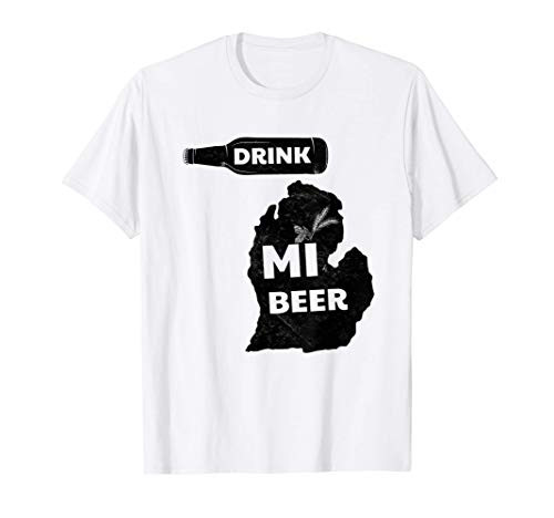 Drink MI Beer Brewing Michigan Brewmaster Craft Brewery Gift T-Shirt