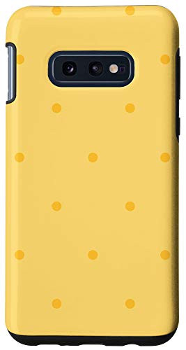 Galaxy S10e Simple  and  Cute Yellow Polka Dots Pattern / Yellow Case