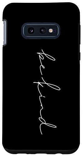 Galaxy S10e Be Kind In Shore Line Script For Positive Vibes In Yellow Case