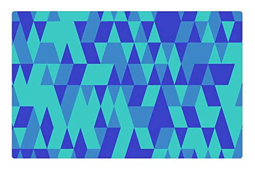 LESGAULEST Doormat Floor Rug/Mat -23.6 x 15.7 inch- - Abstract Triangles Background Pattern Texture Tile 3