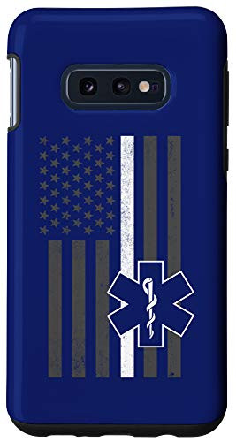 Galaxy S10e Thin White Line EMS Paramedic EMT First Responder Fun Gift Case