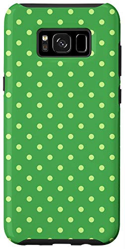 Galaxy S8 Plus Green Polka Dots Pattern Polka Dot Circle Retro Vintage Case