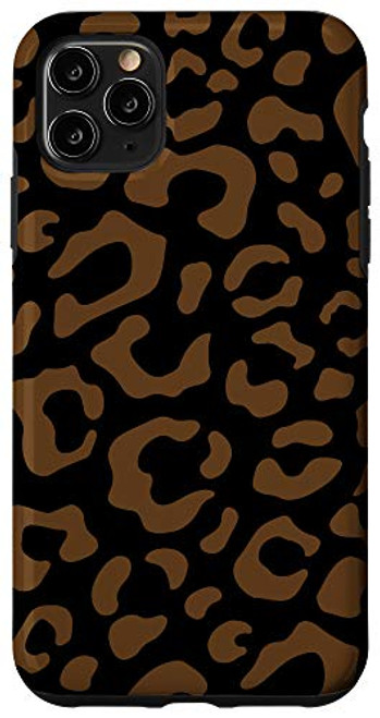 iPhone 11 Pro Max Black Brown Leopard Pattern Cheetah Skin Print Case iPhone 11 Pro Max Black Brown Leopard Pattern Cheetah Skin Print Case