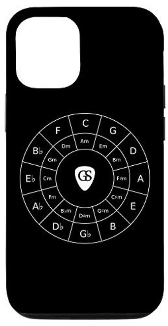 iPhone 12/12 Pro Circle Of Fifths - White Music Theory Graphic for Musicians Case