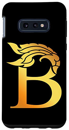 Galaxy S10e Golden Letter B Initial Monogram Personalized Funny Gift Case