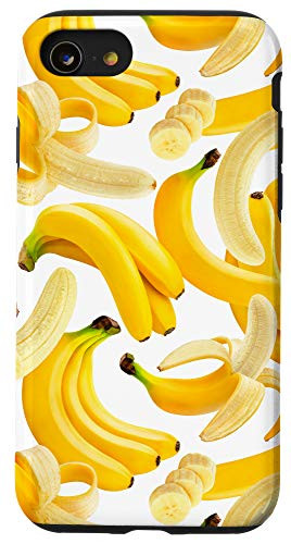 iPhone SE -2020- / 7 / 8 Yellow Banana Pattern Summer Fruit Tropical Fruit Banana Case