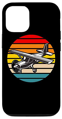 iPhone 12/12 Pro Small Airplane Circle Sunset Flight Path Case