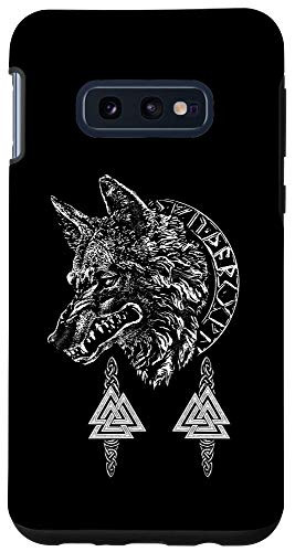 Galaxy S10e WOLF OF ODIN - NORSE MYTHOLOGY VALKNUT RUNE CIRCLE Case